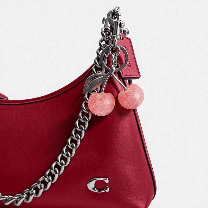 FASTFAIRY Keychain Cherry Bag Charms Purse: Key Chains Women Cute - Car keyrings leather handbags - Valentines Day Gifts - Image 2